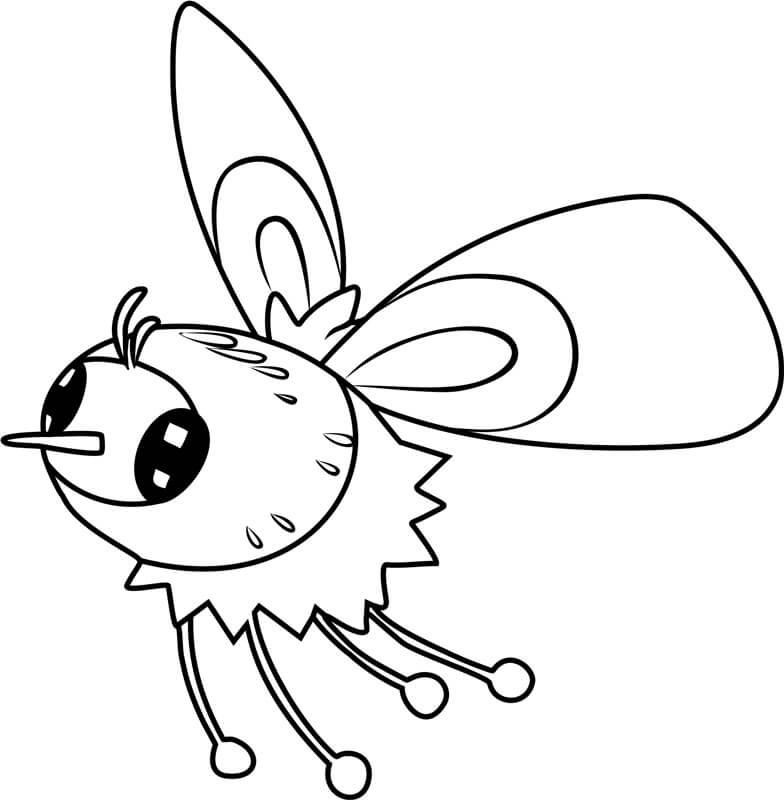 Cutiefly Flying coloring page