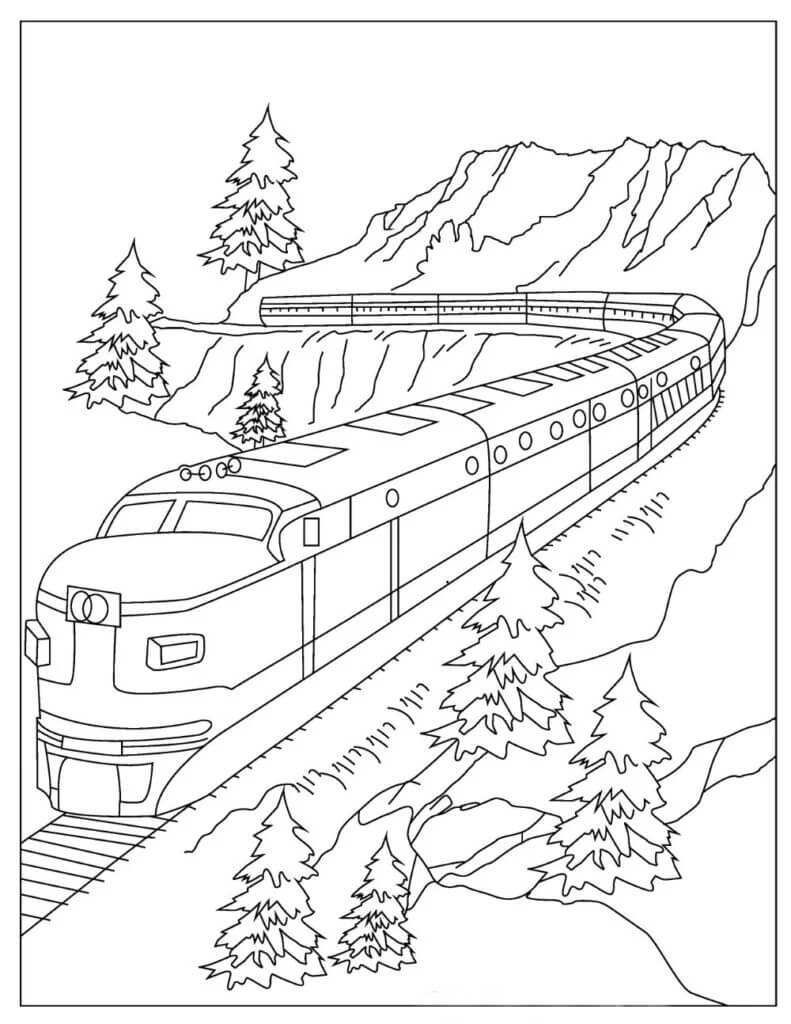 대열차 coloring page