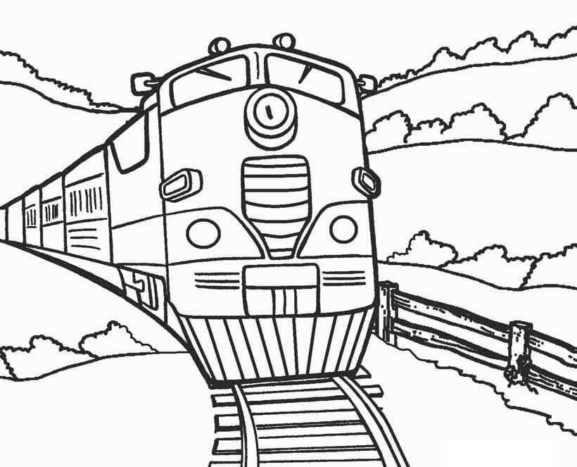 드로잉 트레인 coloring page