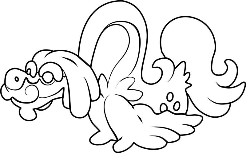 Drampa Cute coloring page
