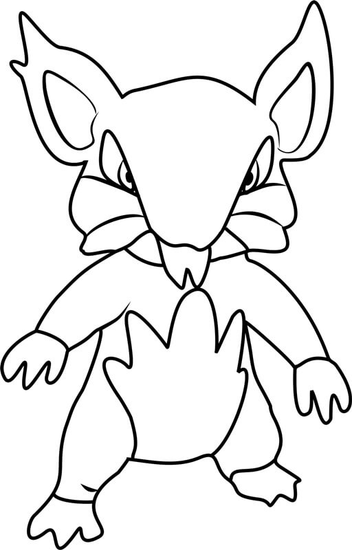 Fresh Alolan Rattata coloring page