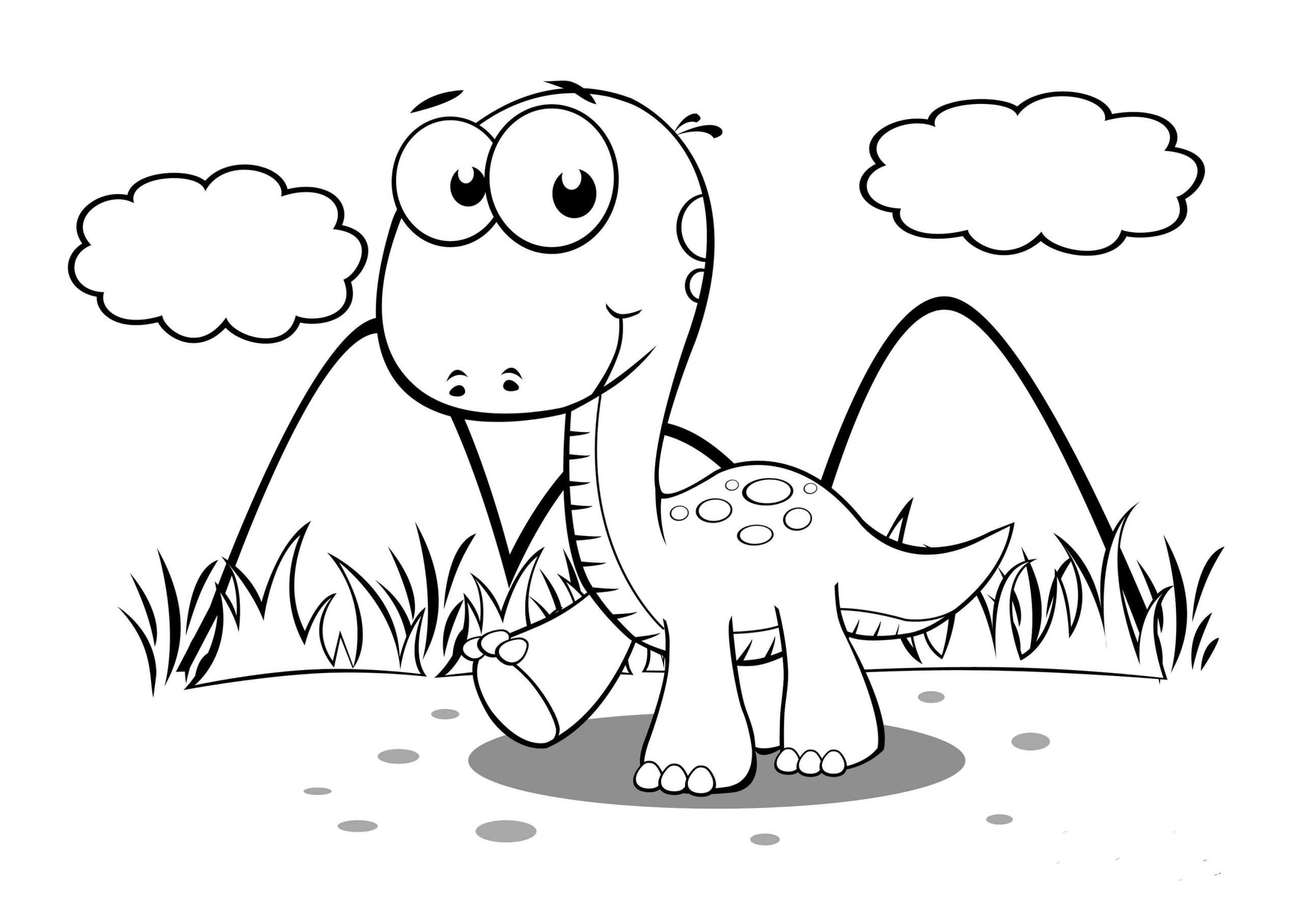 걷고 있는 아기공룡
