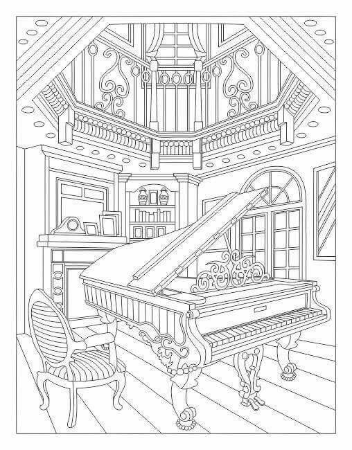 거실의 피아노