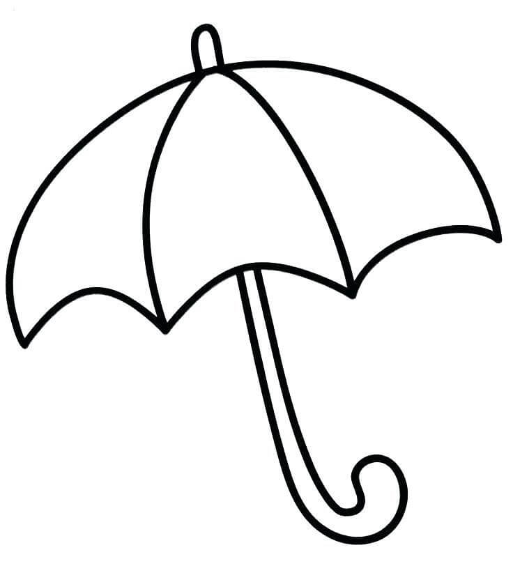 기본 우산 coloring page