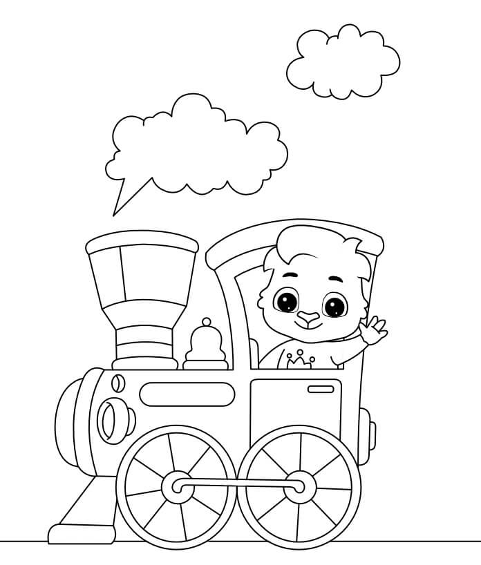 기차의 루비 coloring page