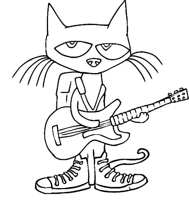 기타를 든 고양이 피트