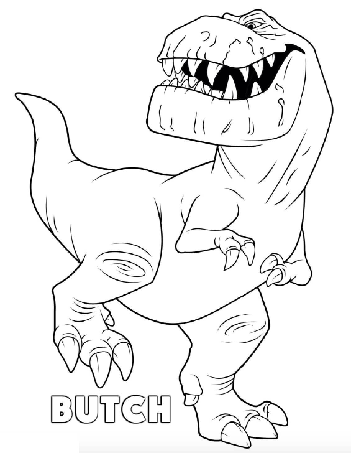 공룡 부치 coloring page