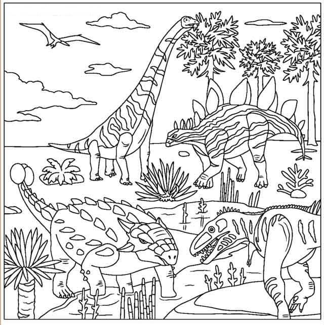 공룡 – 시트 74 coloring page