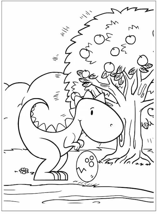 공룡 – 시트 89 coloring page