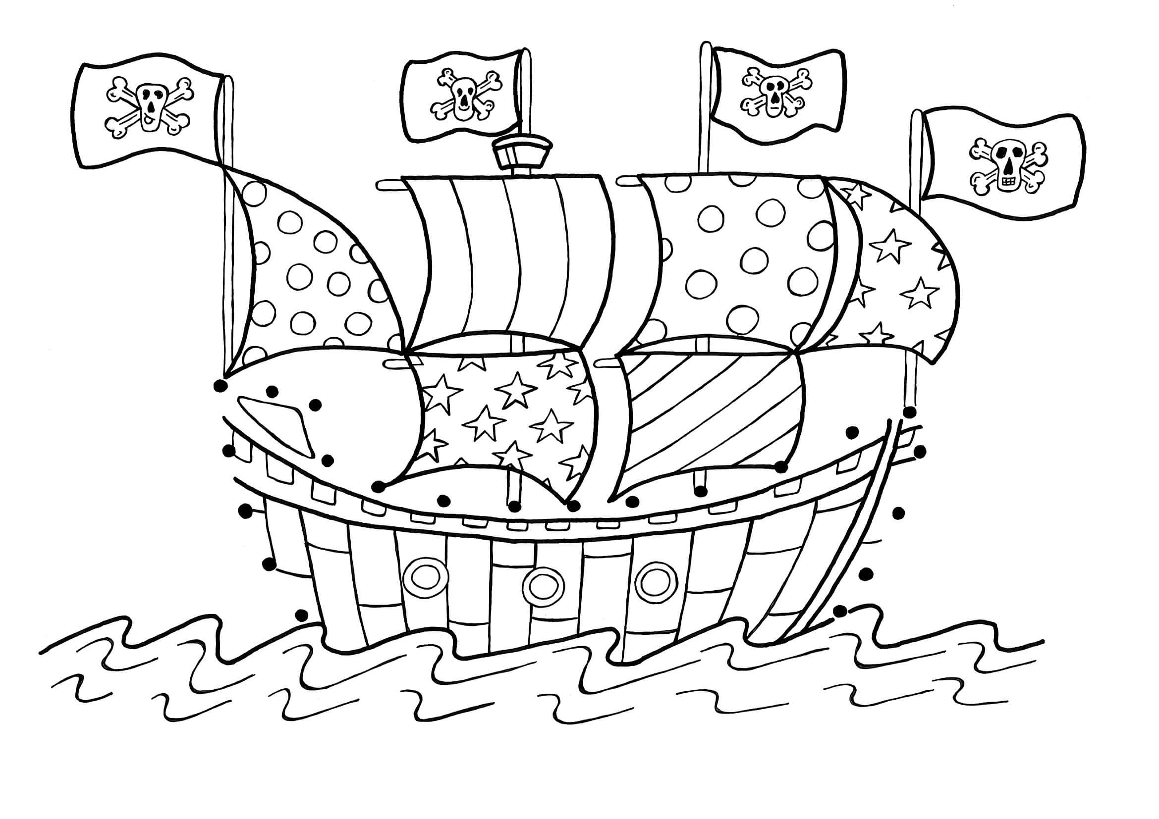 해적선 바바라 coloring page