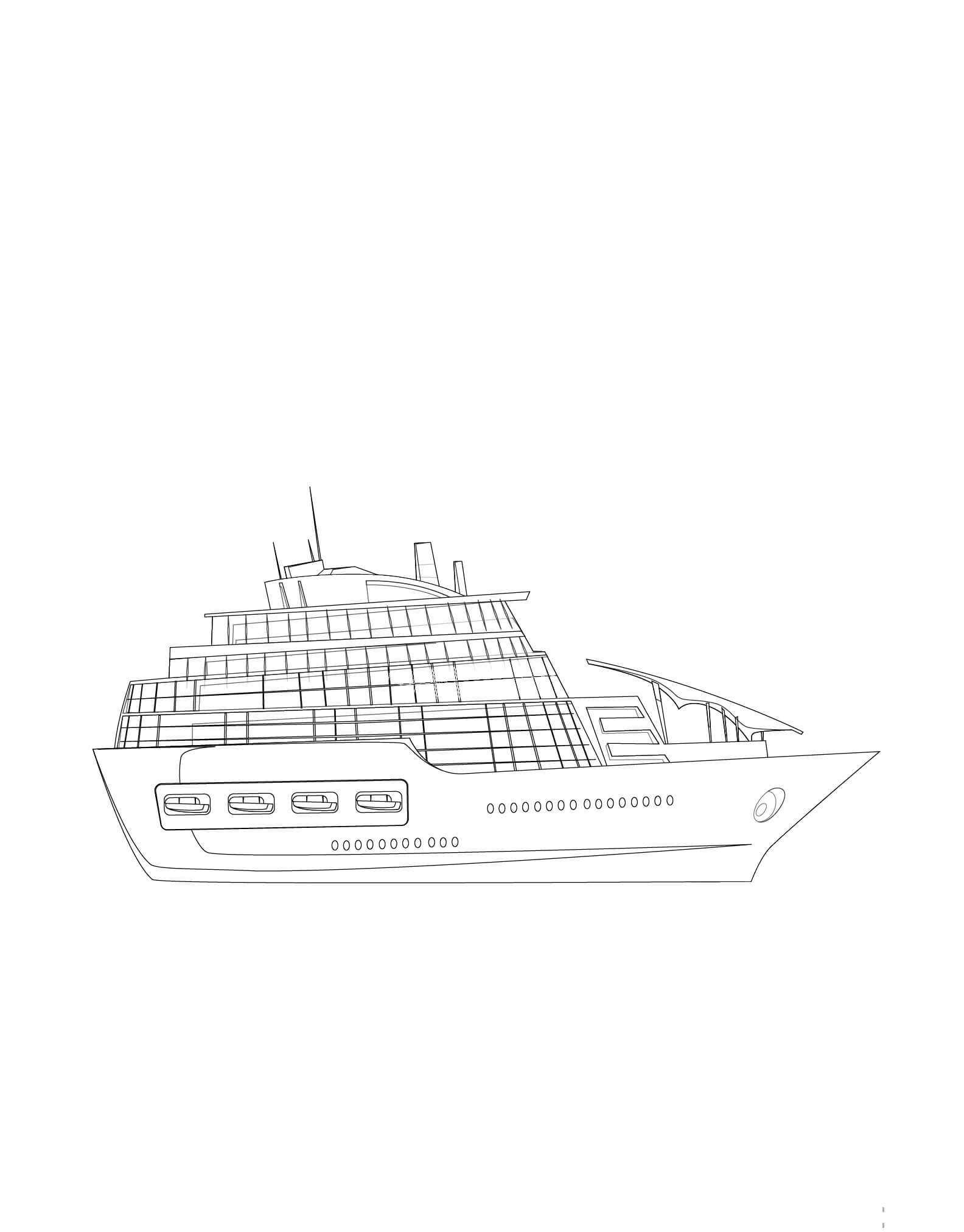 현대 선박 coloring page