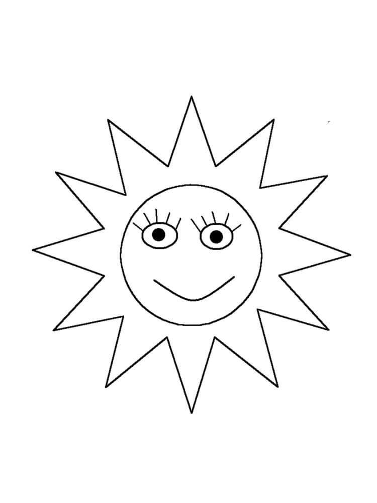 인쇄 가능한 태양 coloring page