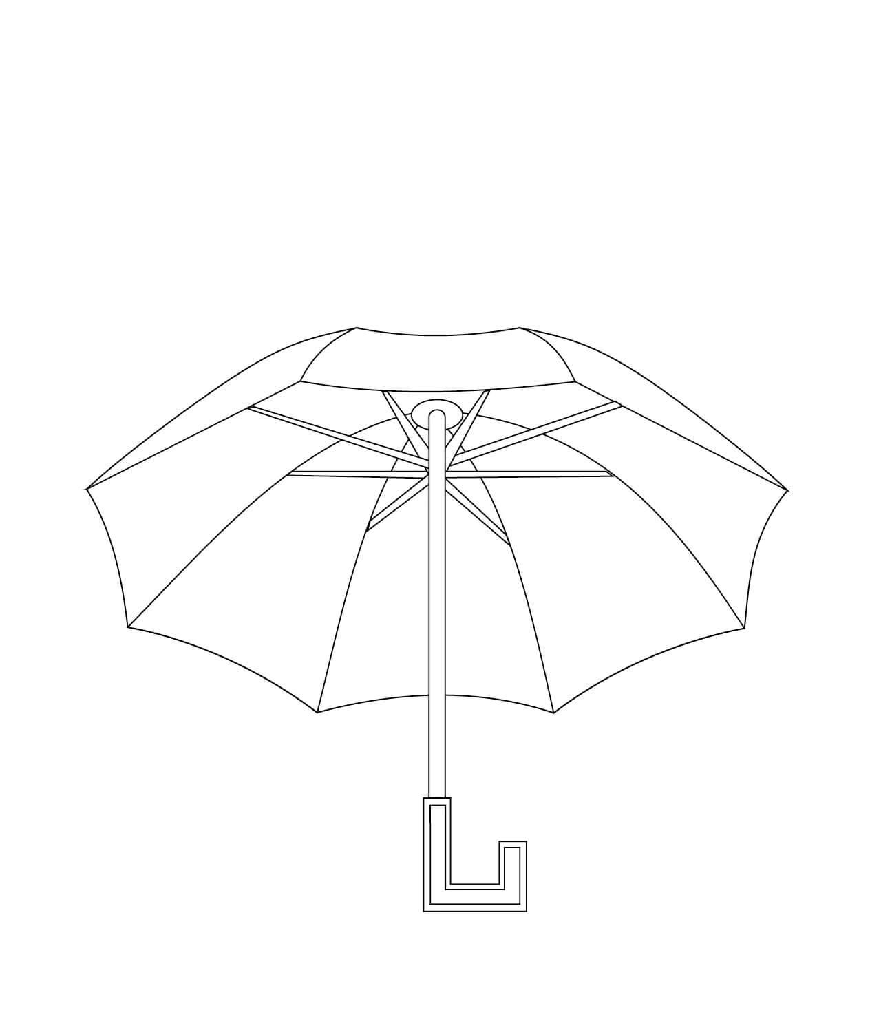 인쇄용 우산 coloring page