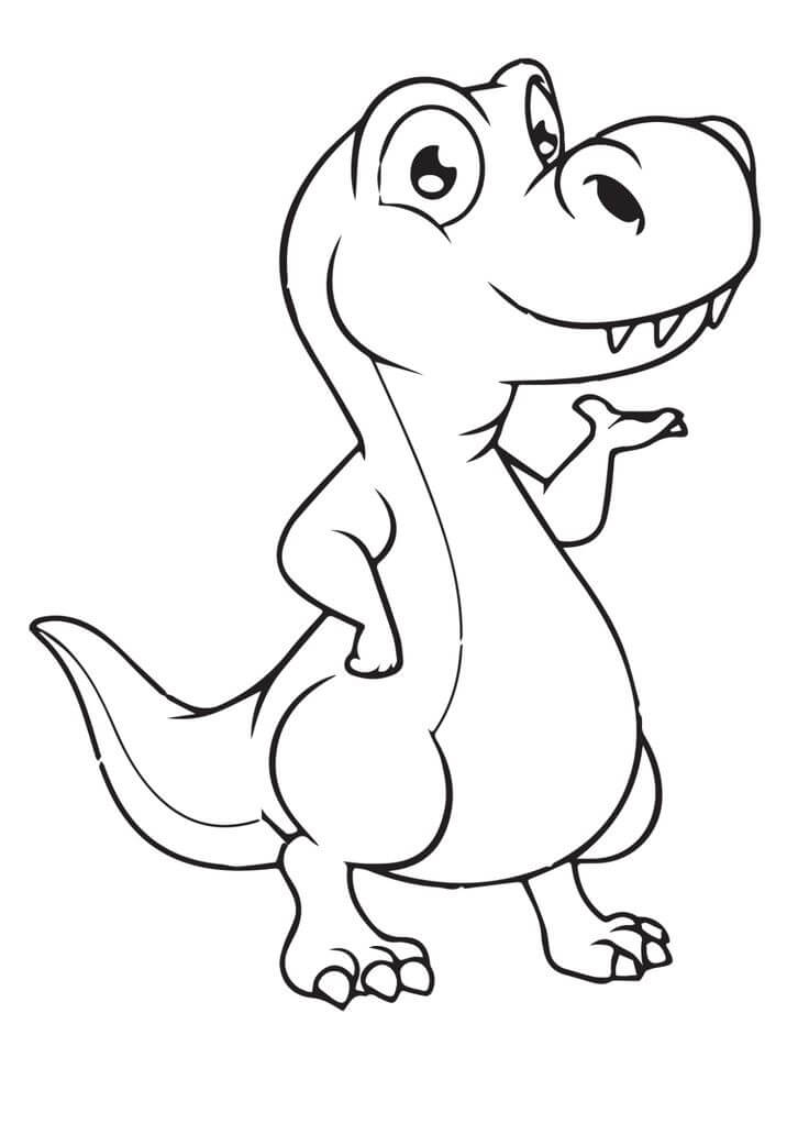 재미있는 공룡 coloring page