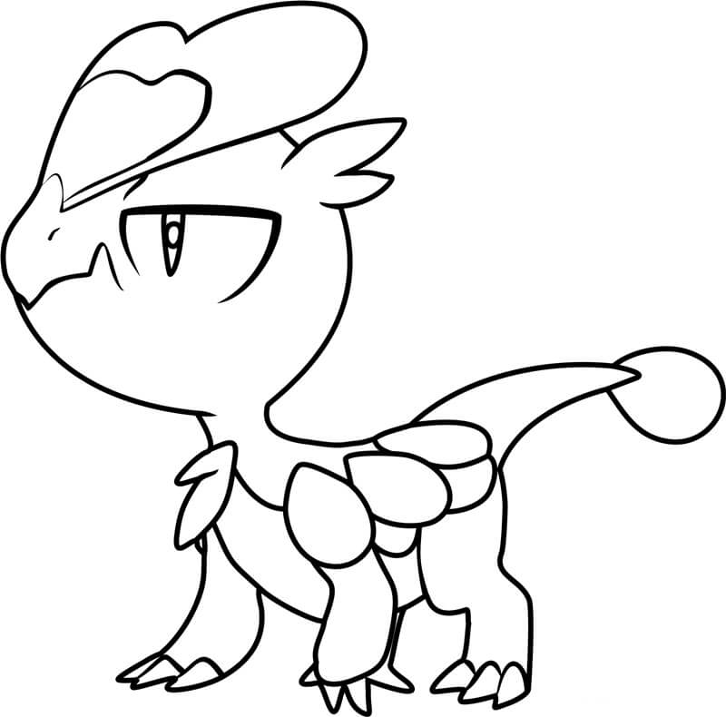 Jangmo o Pokemon coloring page