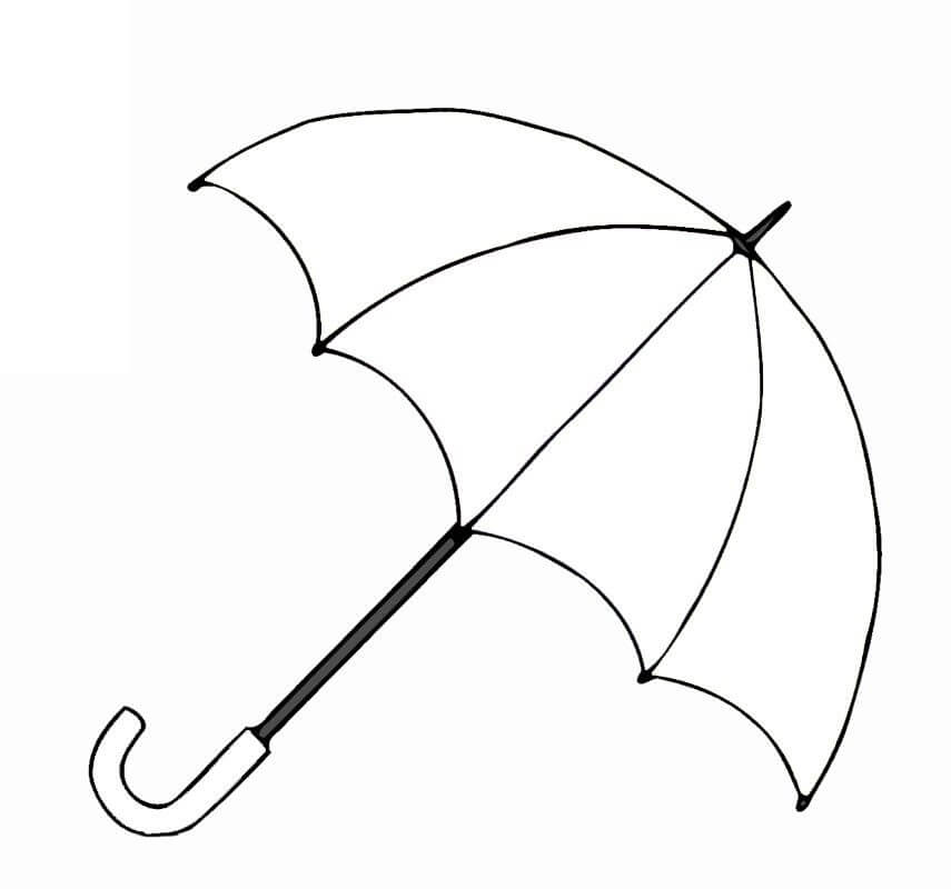 좋은 우산 coloring page