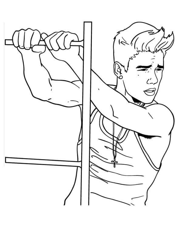 Justin Bieber – 시트 23 coloring page
