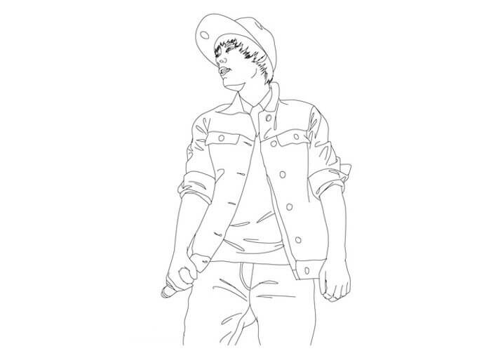Justin Bieber – 시트 26 coloring page