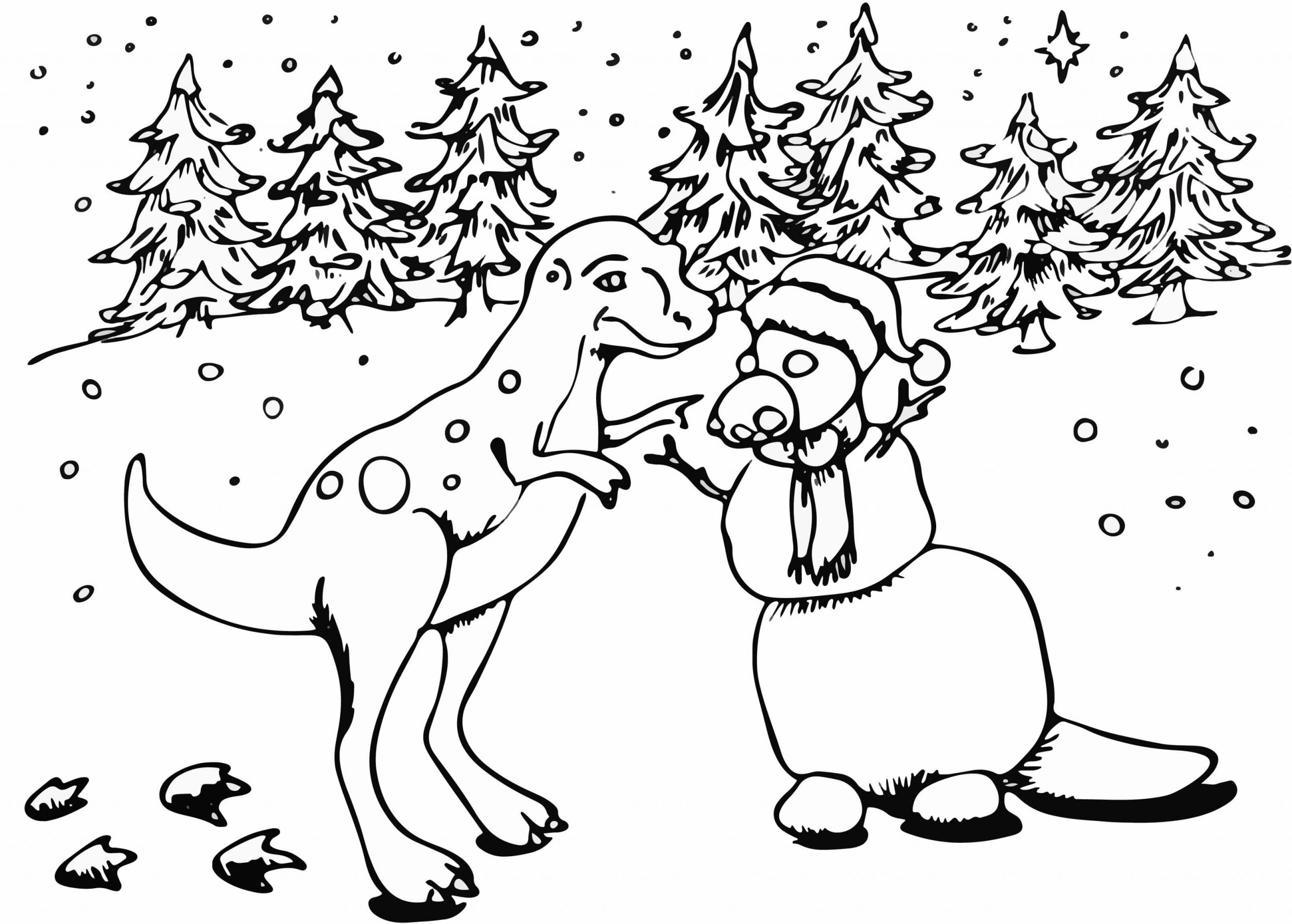 크리스마스 날의 공룡 coloring page
