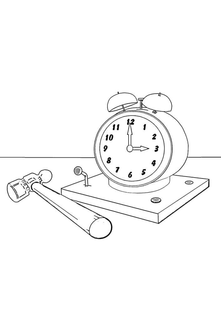 클록킹 해머 coloring page