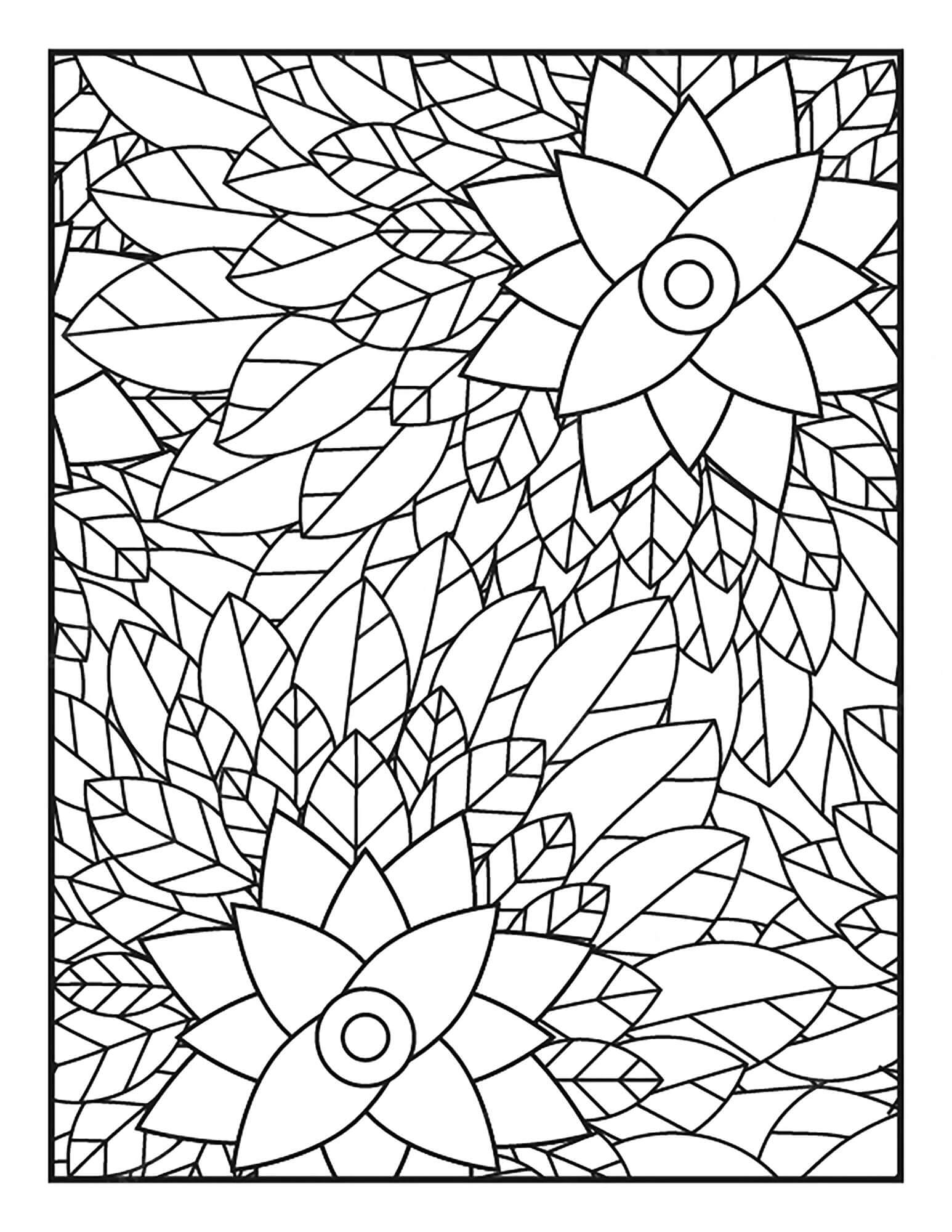 꽃 만다라 – 시트 33 coloring page