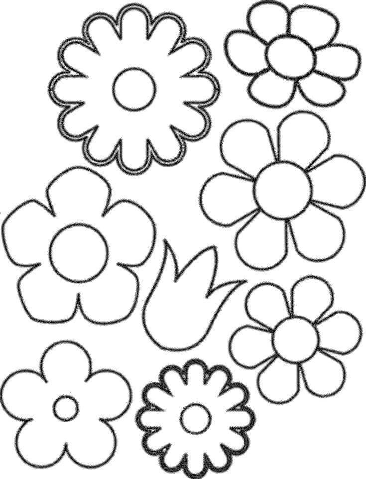 꽃 – 시트 8 coloring page