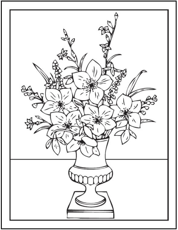 꽃병 – 시트 48 coloring page