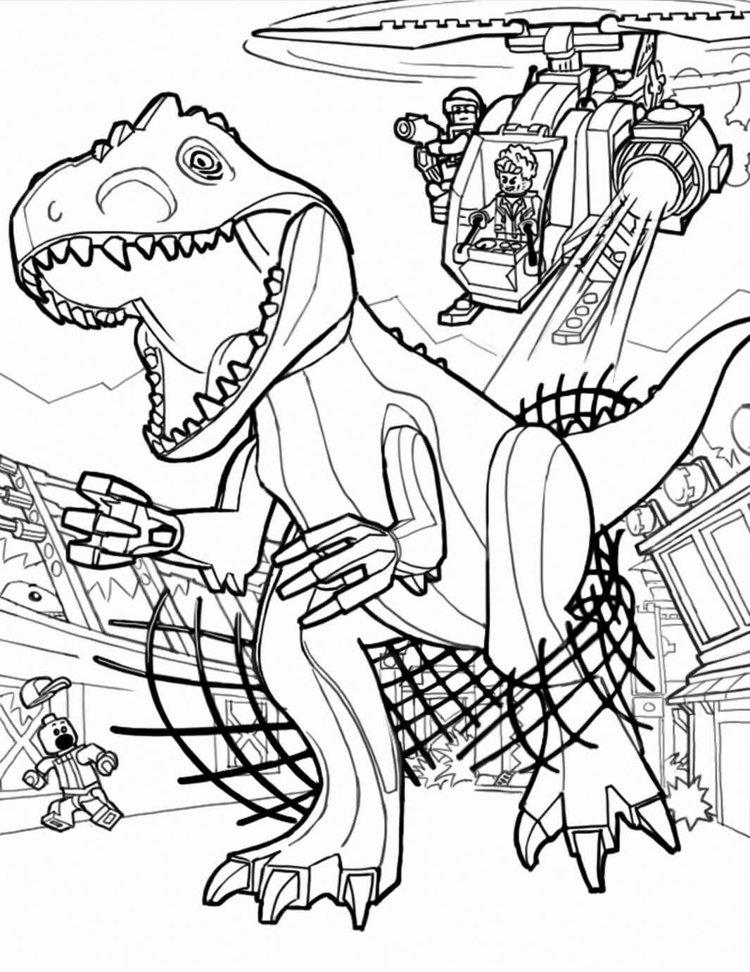 레고 공룡 coloring page
