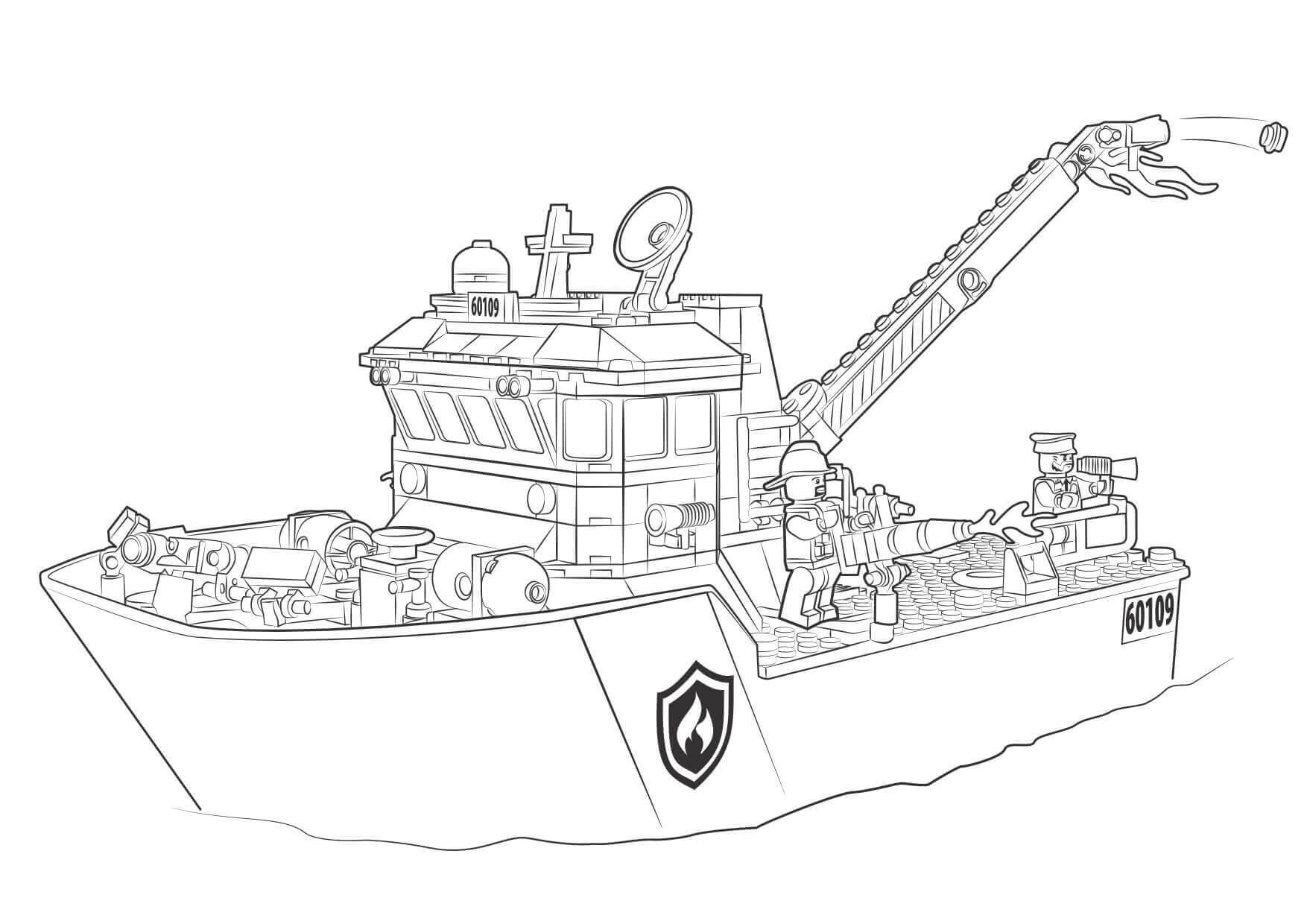 레고 선박 coloring page
