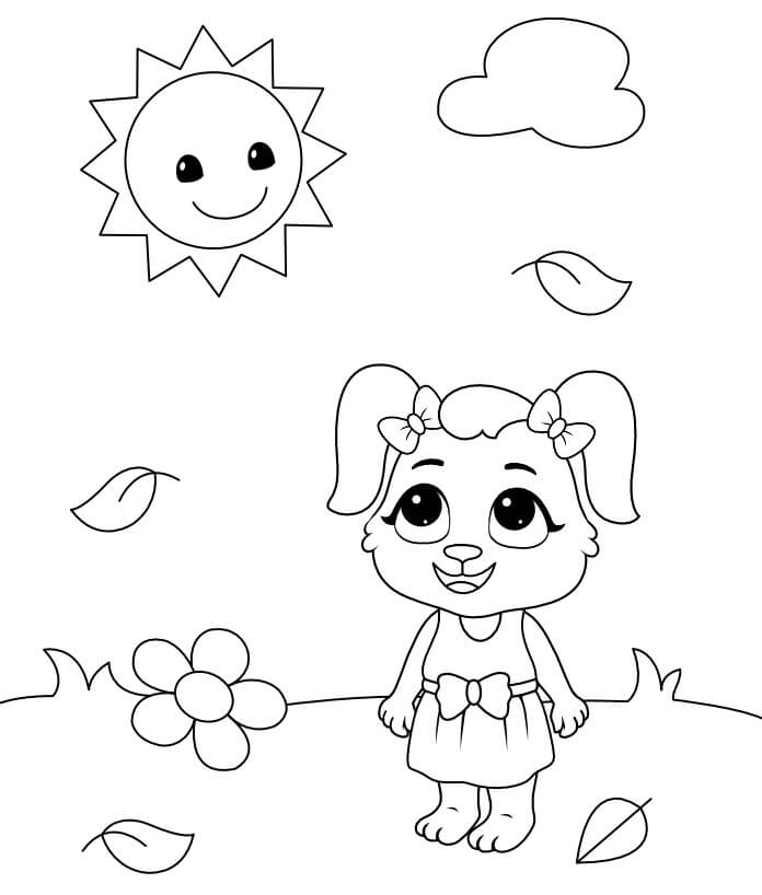 만화 태양 coloring page