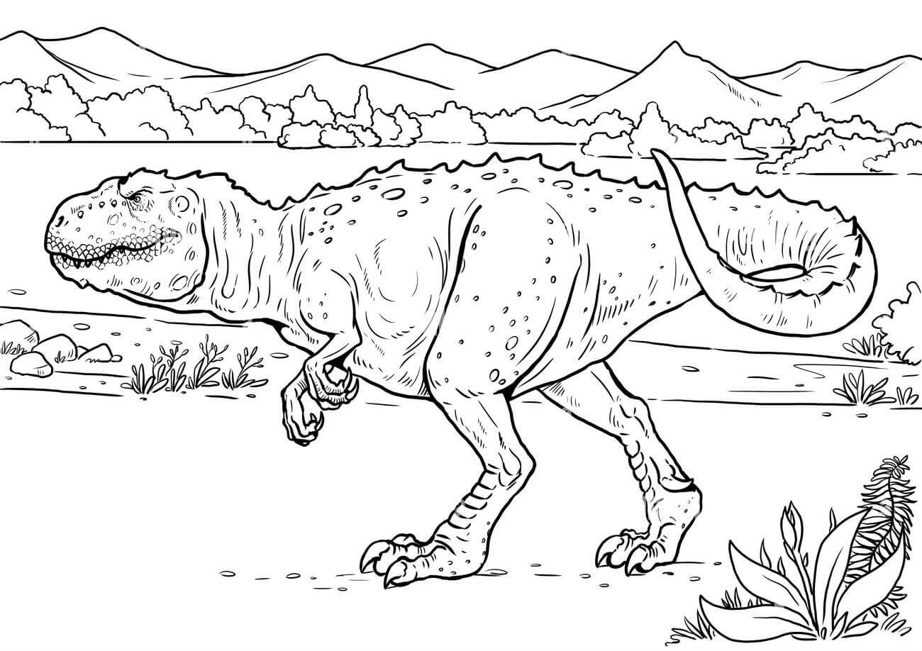 멋진 공룡 coloring page