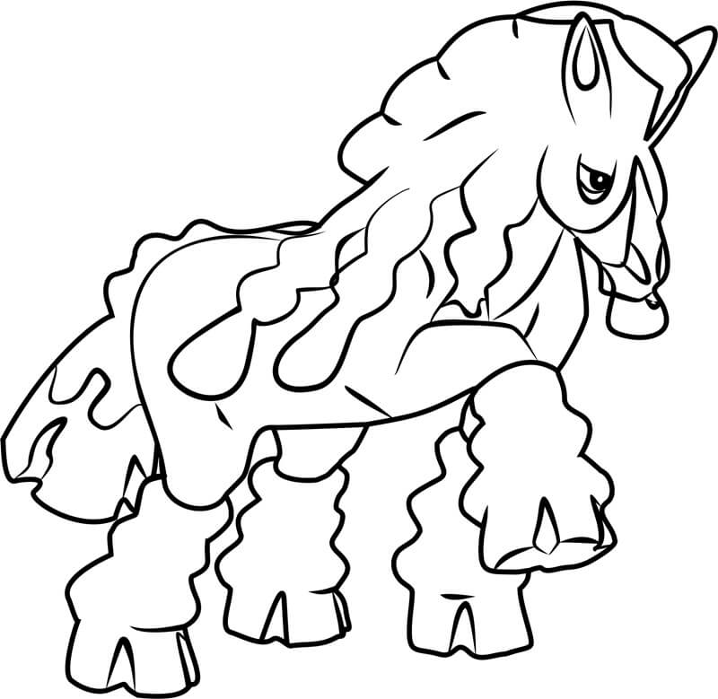 Mudsdale Sad coloring page