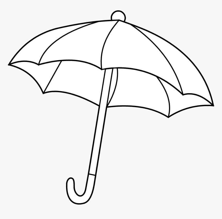 무료 우산 이미지 coloring page
