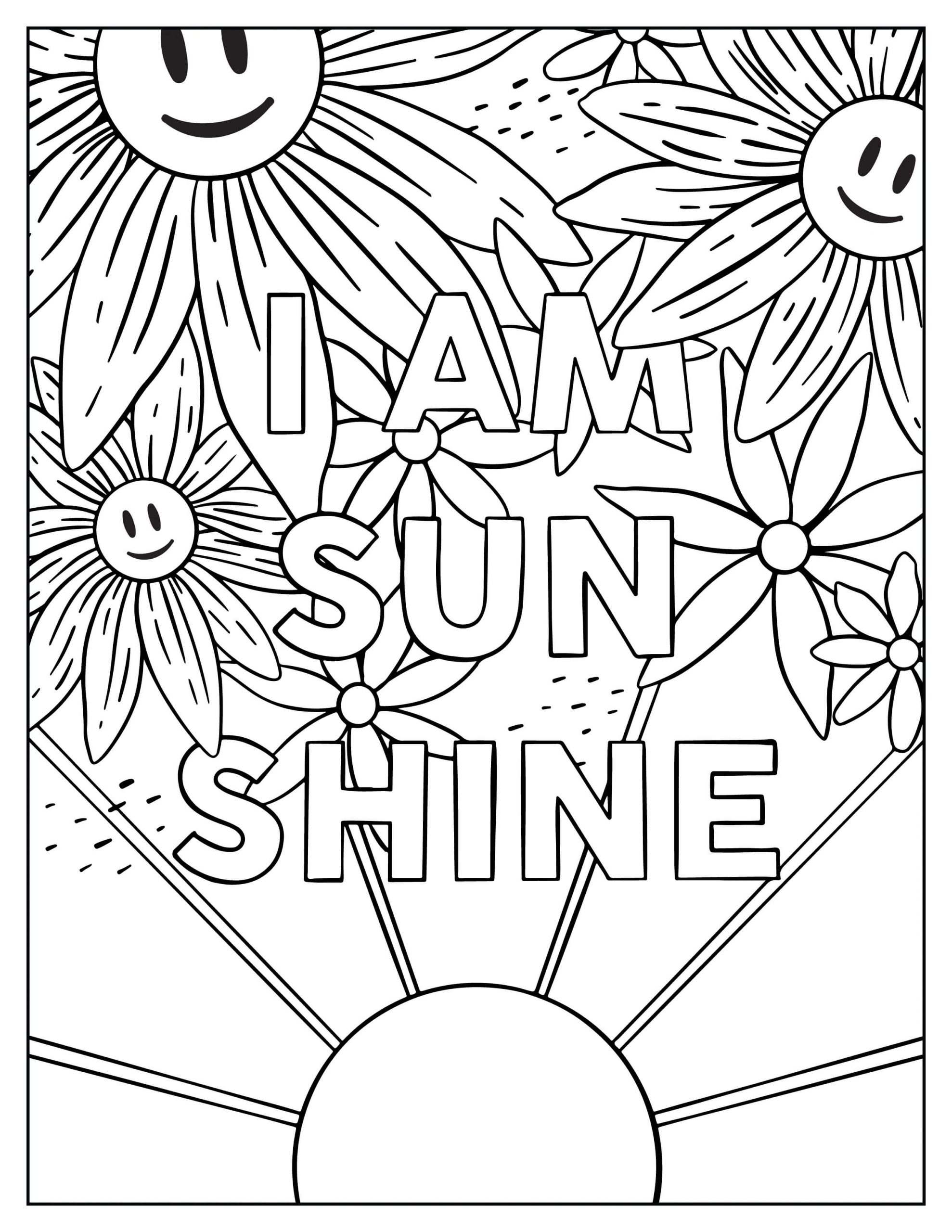 나는 봄의 햇살 coloring page