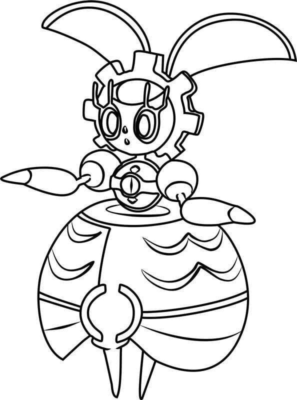 Nice Magearna coloring page