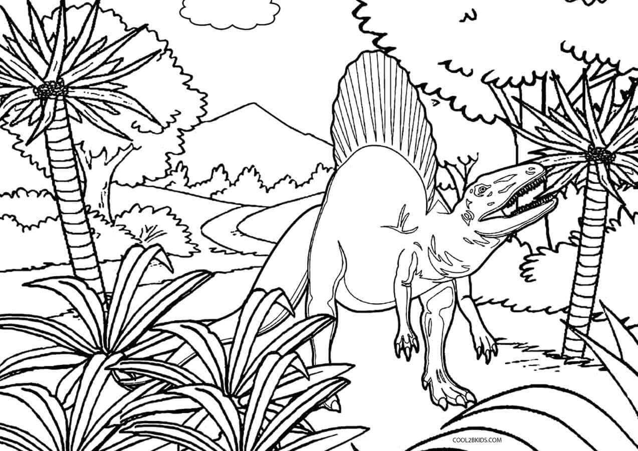 놀라운 공룡 coloring page
