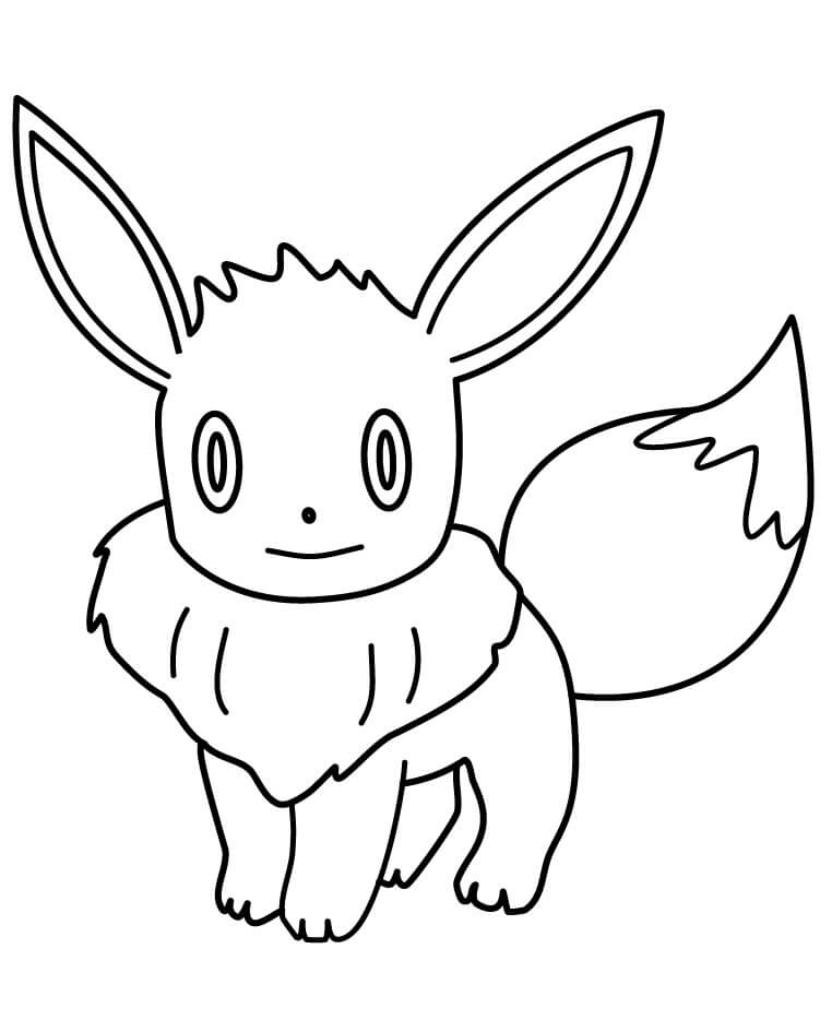 Normal Eevee coloring page