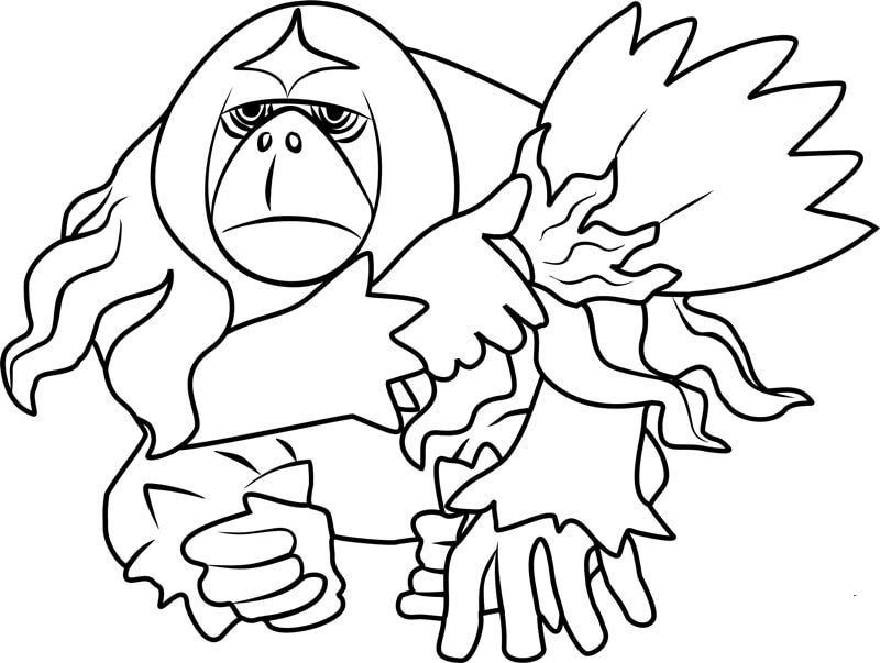 Oranguru Sage coloring page