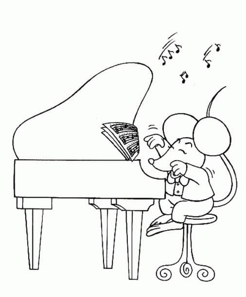 피아노를 치는 생쥐