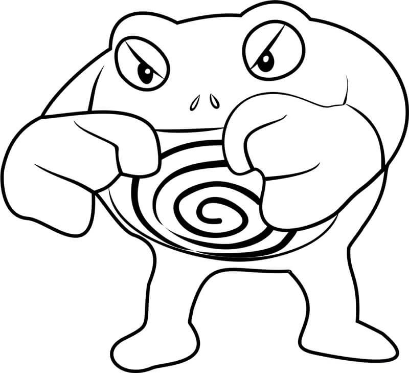 Pokemon Angry Policeman coloring page