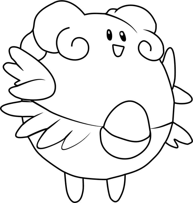 Pokemon Blissey Cute coloring page