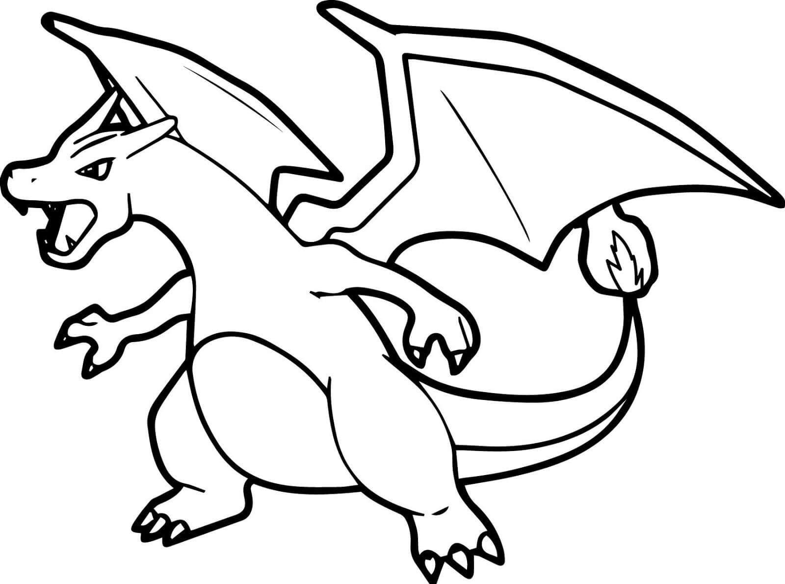 Pokemon Dracaufeu coloring page