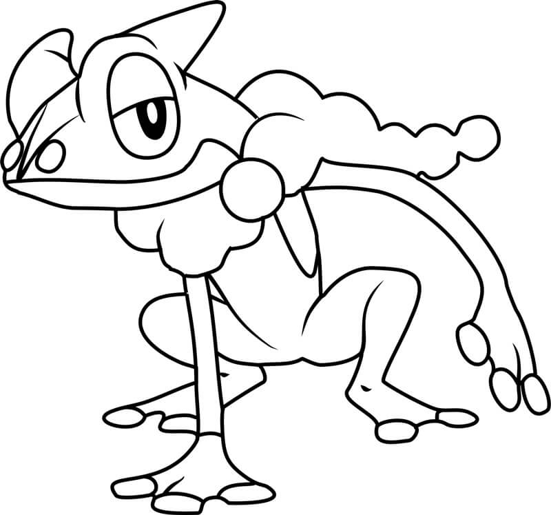 Pokemon Grenouille coloring page