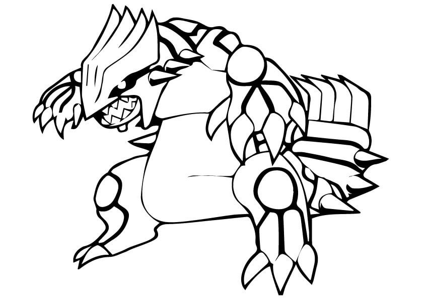 Pokemon Groudon coloring page