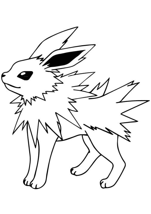 Pokemon Jolteon coloring page