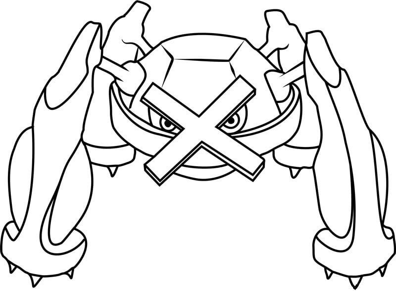 Pokemon Metagross coloring page