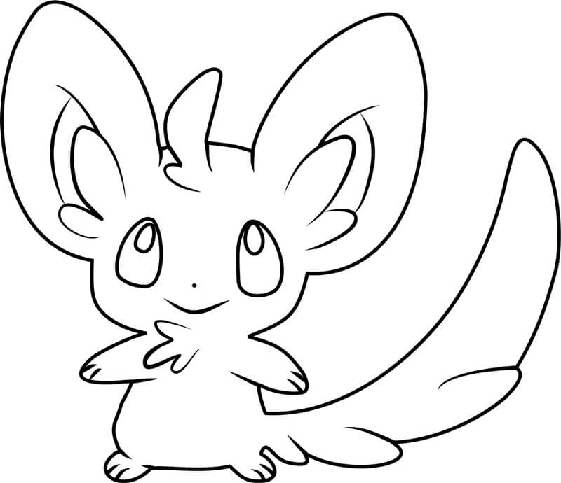Pokemon Minccino Cute coloring page