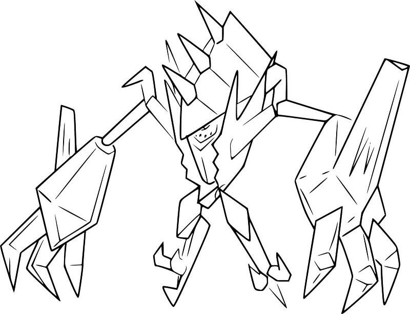 Pokemon Necrozma coloring page