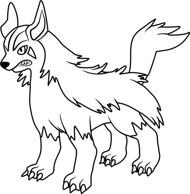 Pokemon Puissant coloring page