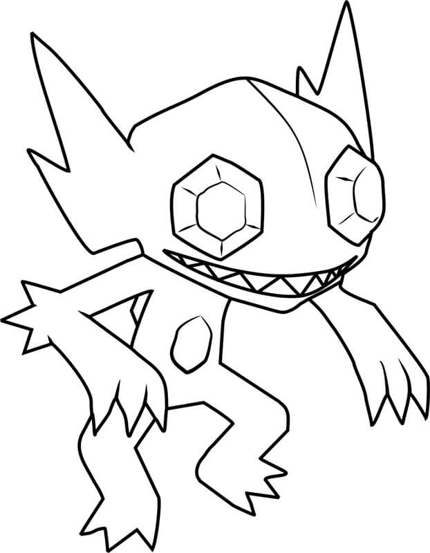 Pokemon Sableye coloring page